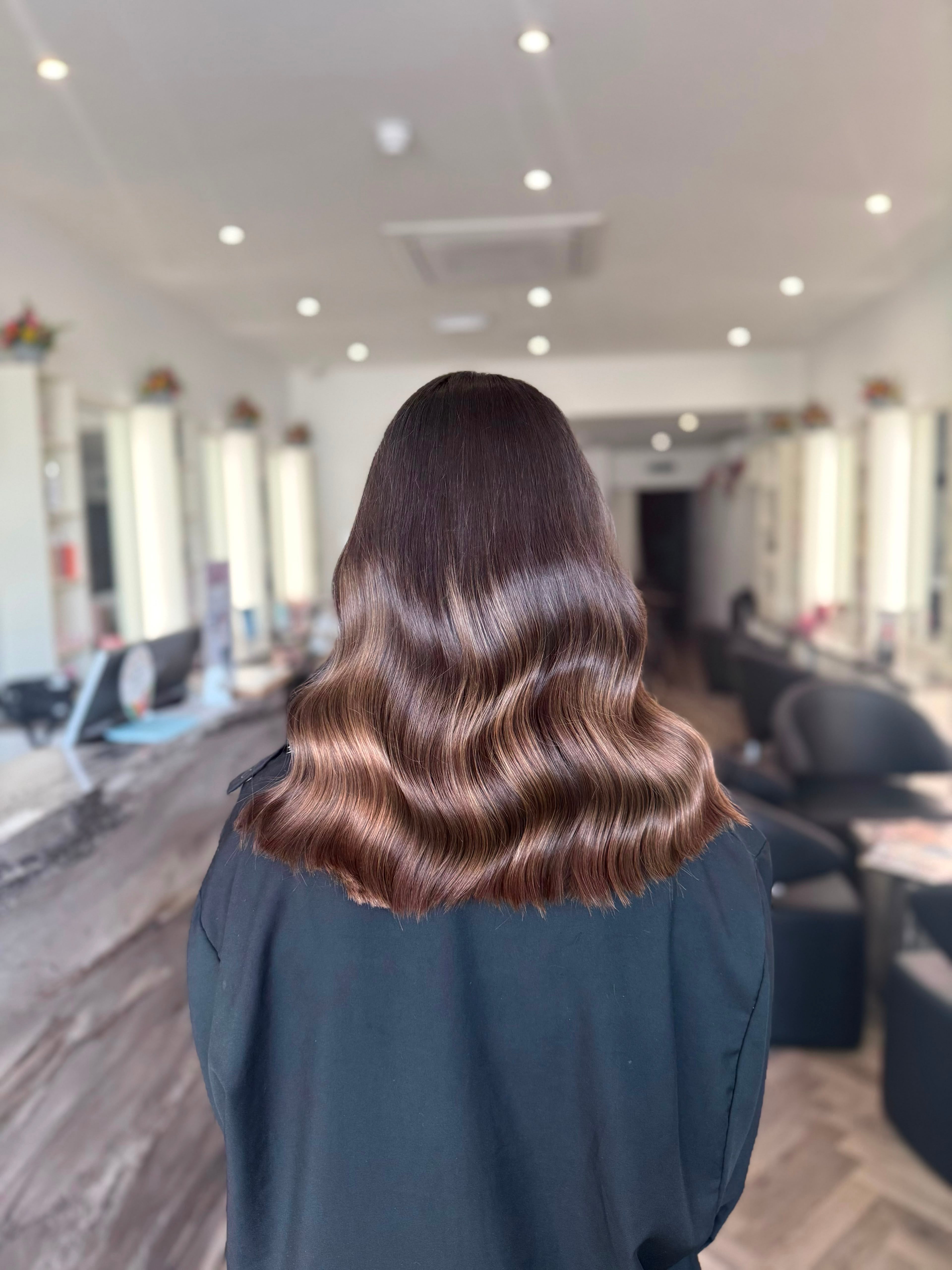 Soft Shiny Hair With Polished Waves