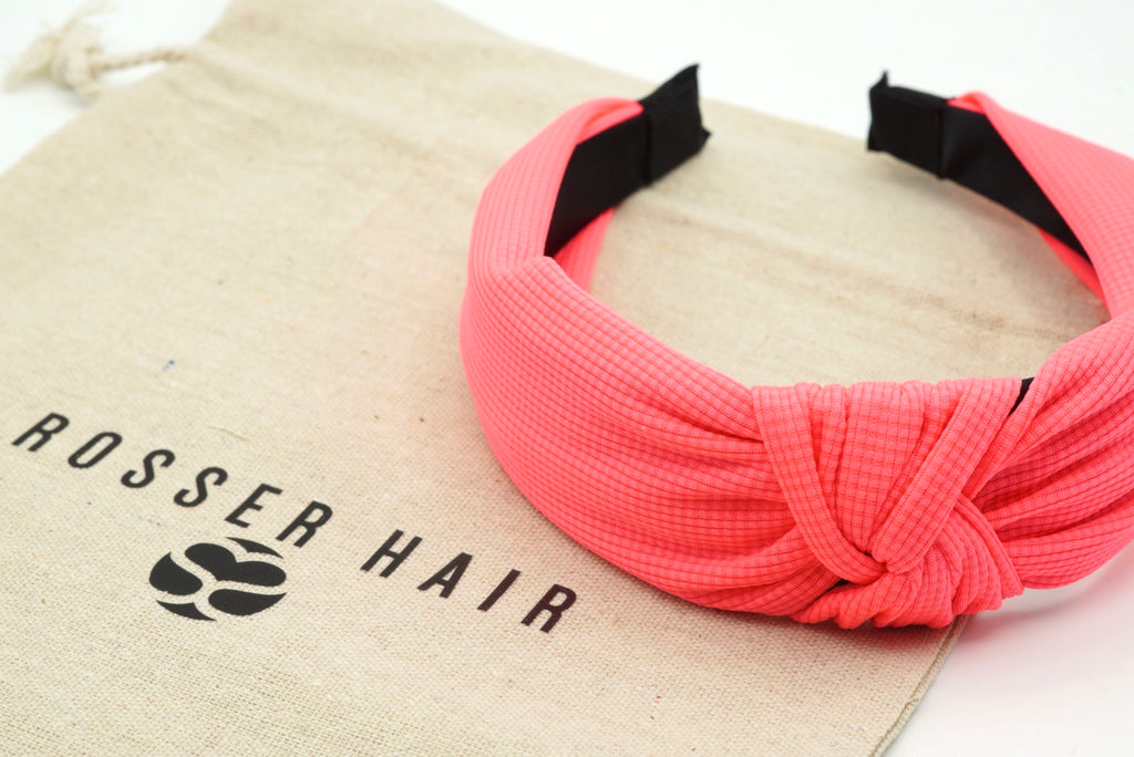 neon pink headband