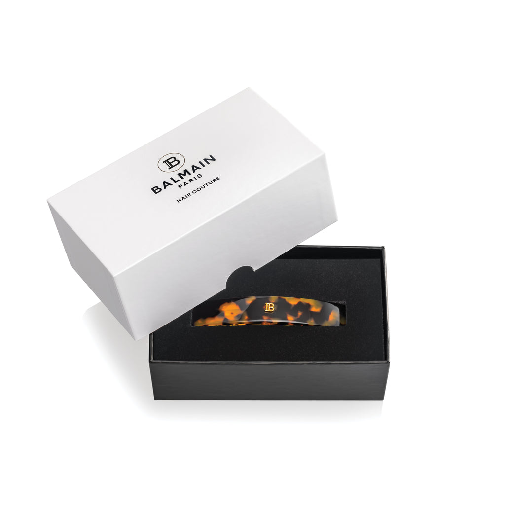 Balmain medium tortoise shell hair slide